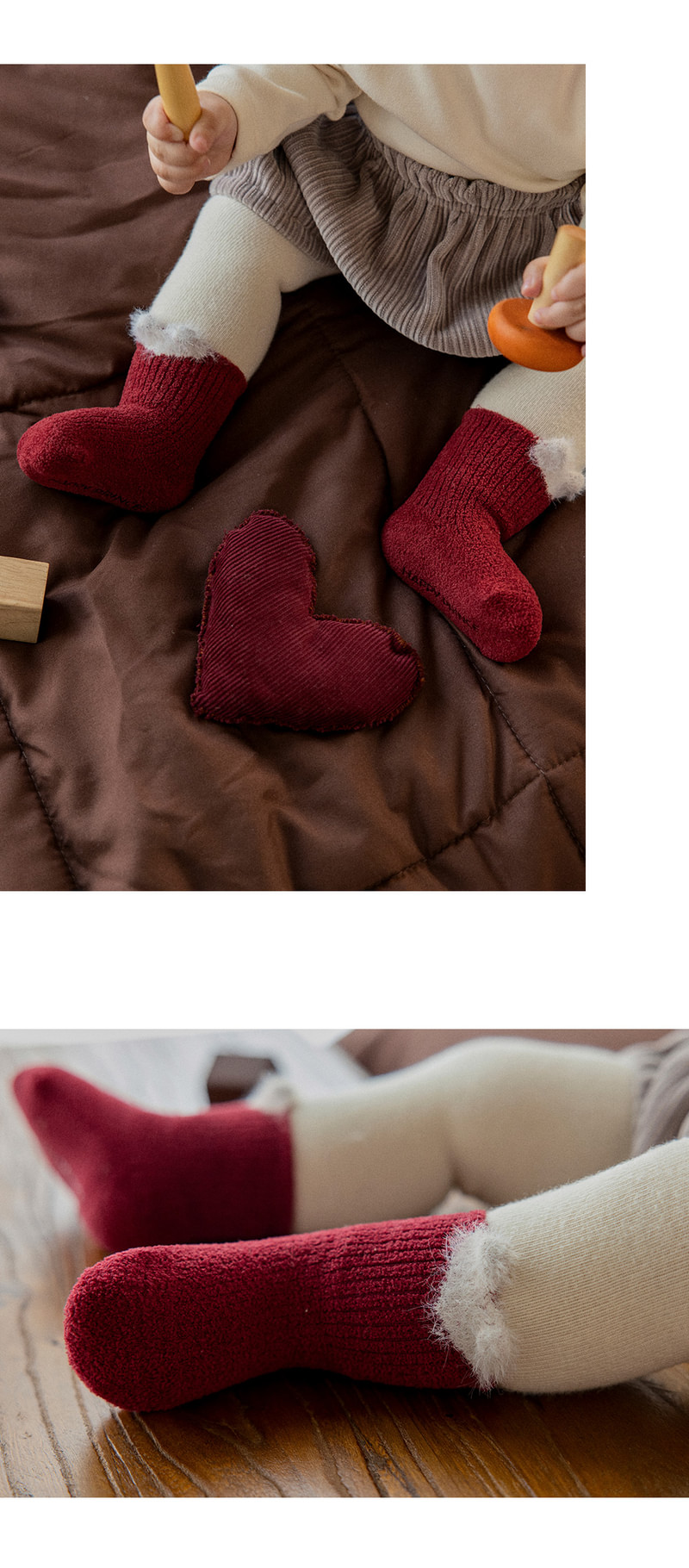 Cora Baby Socks 3-Piece Set (set of 5) by Kids Clara for Baby - view 3