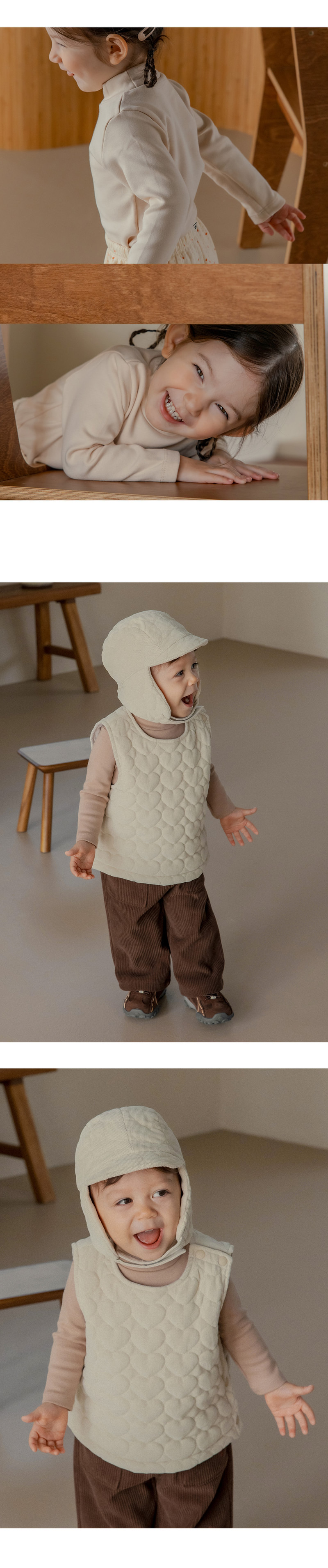 Pure Basic Modal Fleece Mock Neck Tee by Kids Clara for Baby - view 4