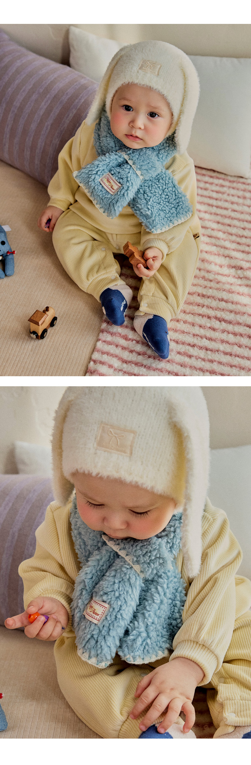 Pleddy Snow Baby Neck Warmer by Kids Clara for Baby - view 3