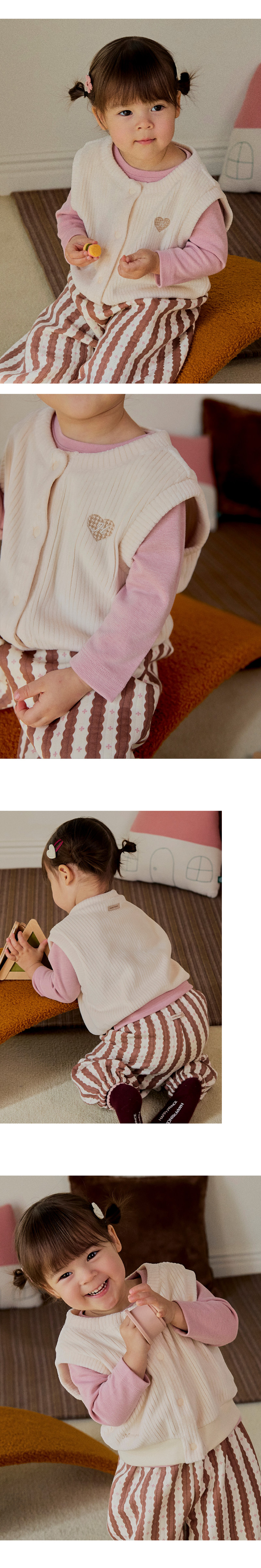 Bubbly Double Velour Vest by Kids Clara for Baby - view 3