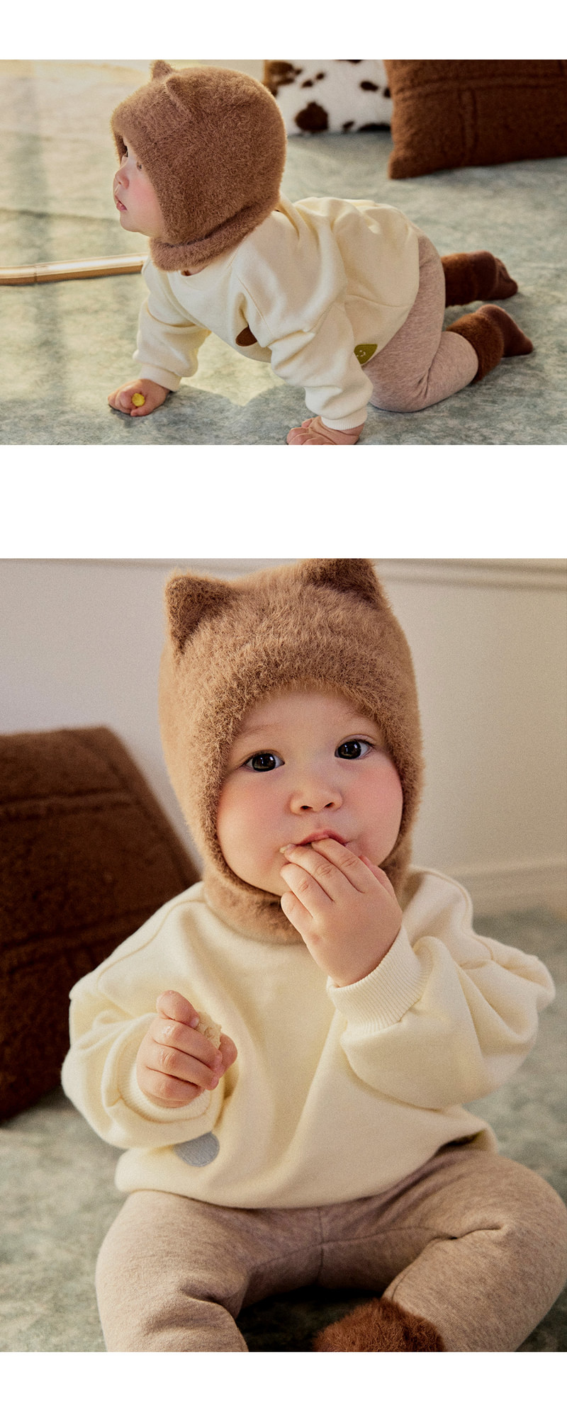 Pio Fleeced Baby Sweatshirt by Kids Clara for Baby - view 3