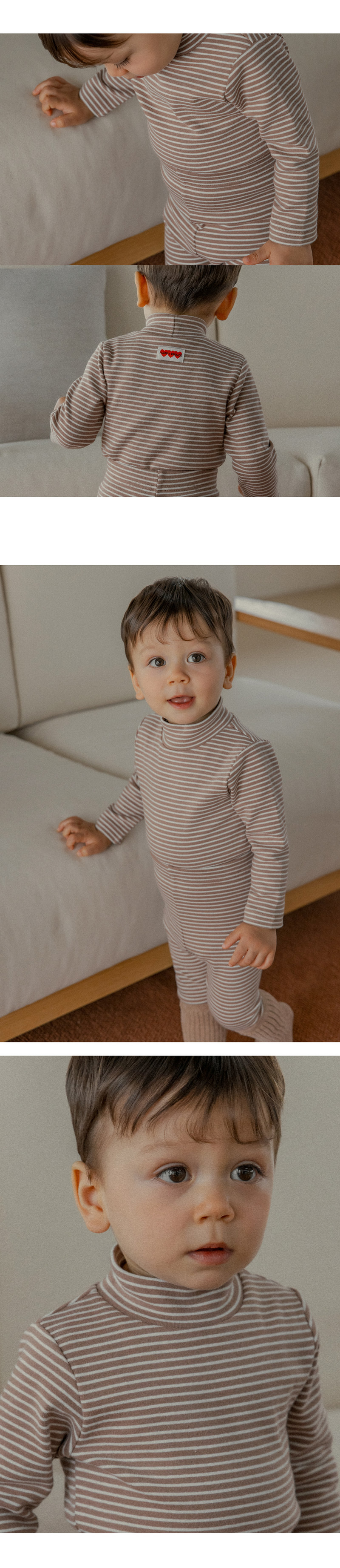 Plain Mock Neck Tee by Kids Clara for Baby - view 4