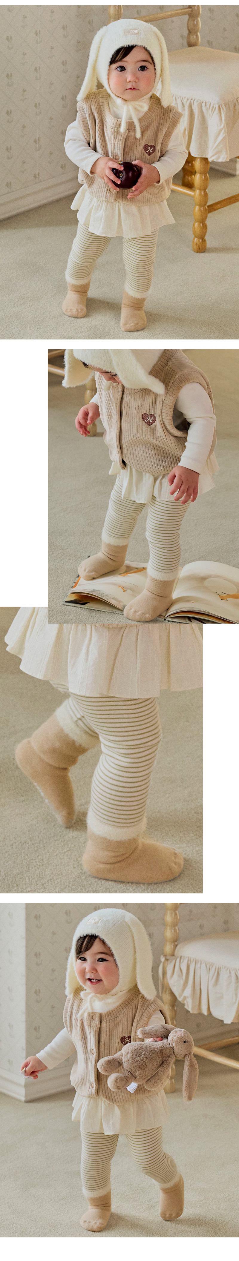 Plain Leggings by Kids Clara for Baby - view 3