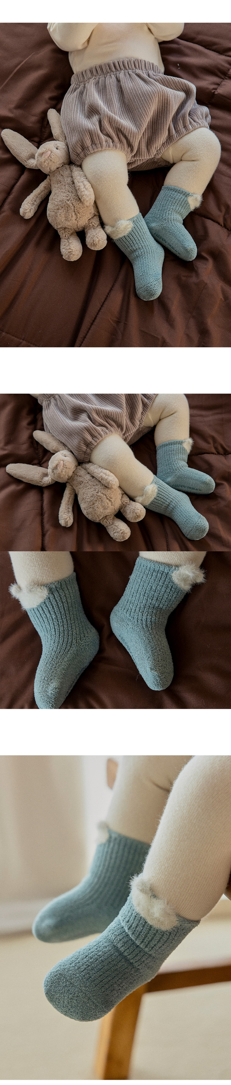 Cora Baby Socks 3-Piece Set (set of 5) by Kids Clara for Baby - view 4