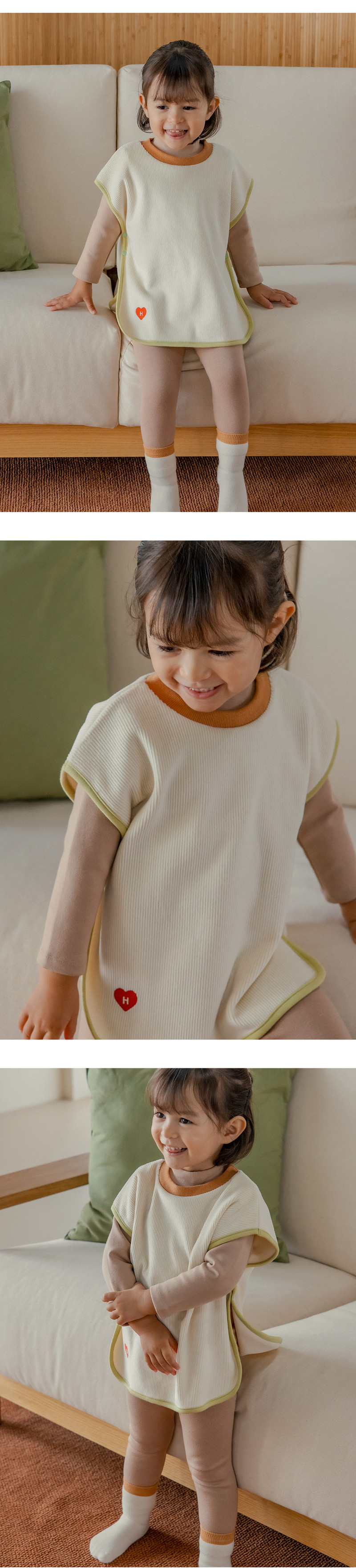 Pure Basic Modal Fleece Mock Neck Tee by Kids Clara for Baby - view 6