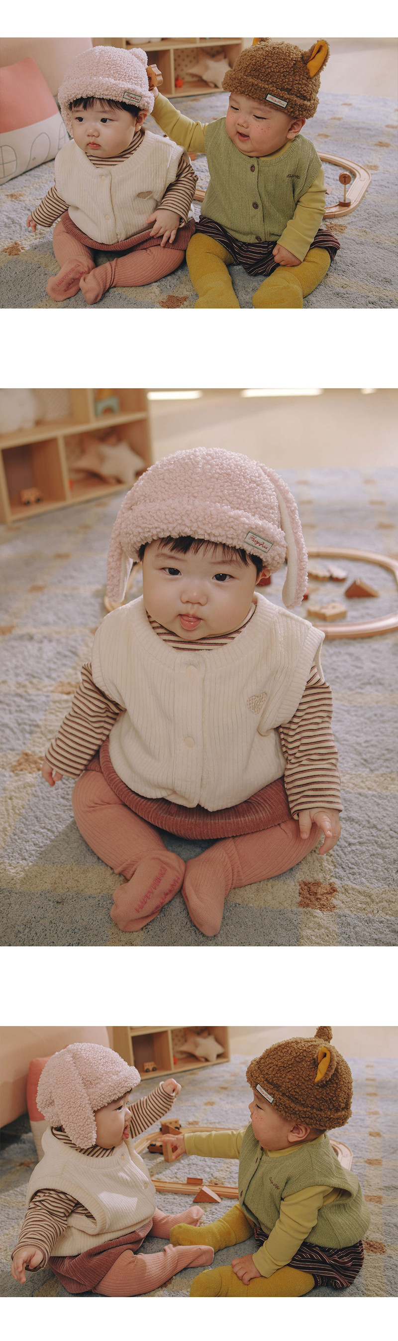 Bubbly Double Velour Vest by Kids Clara for Baby - view 4
