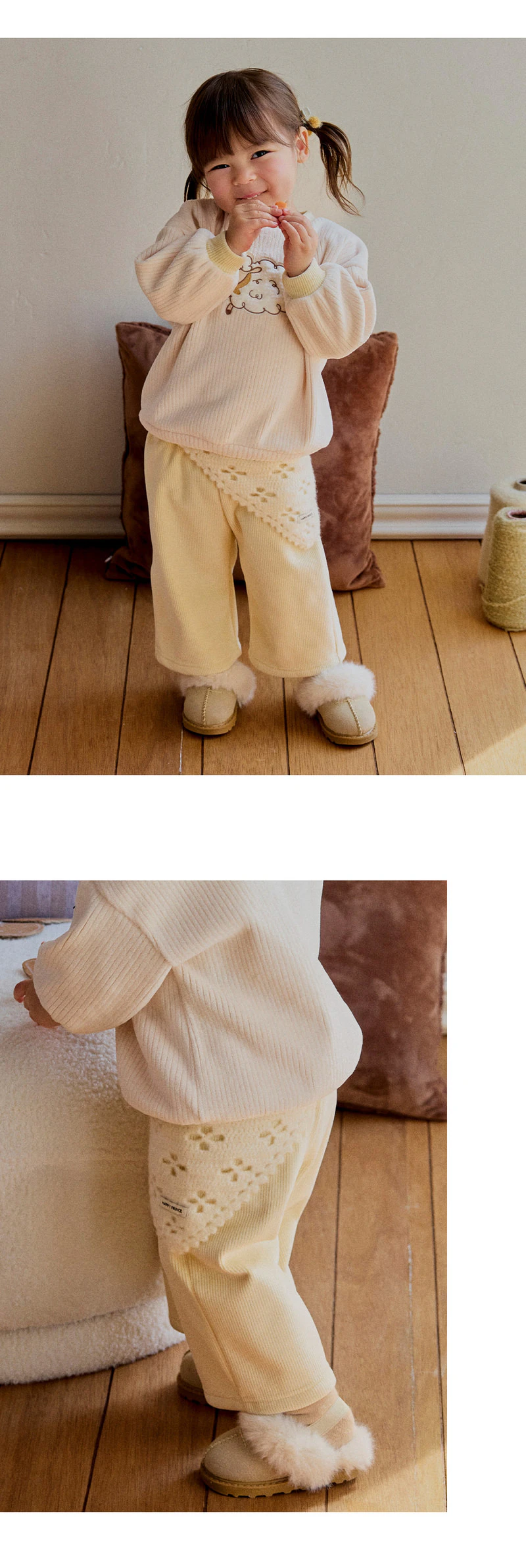 Tene Double Velour Pants by Kids Clara for Baby - view 3