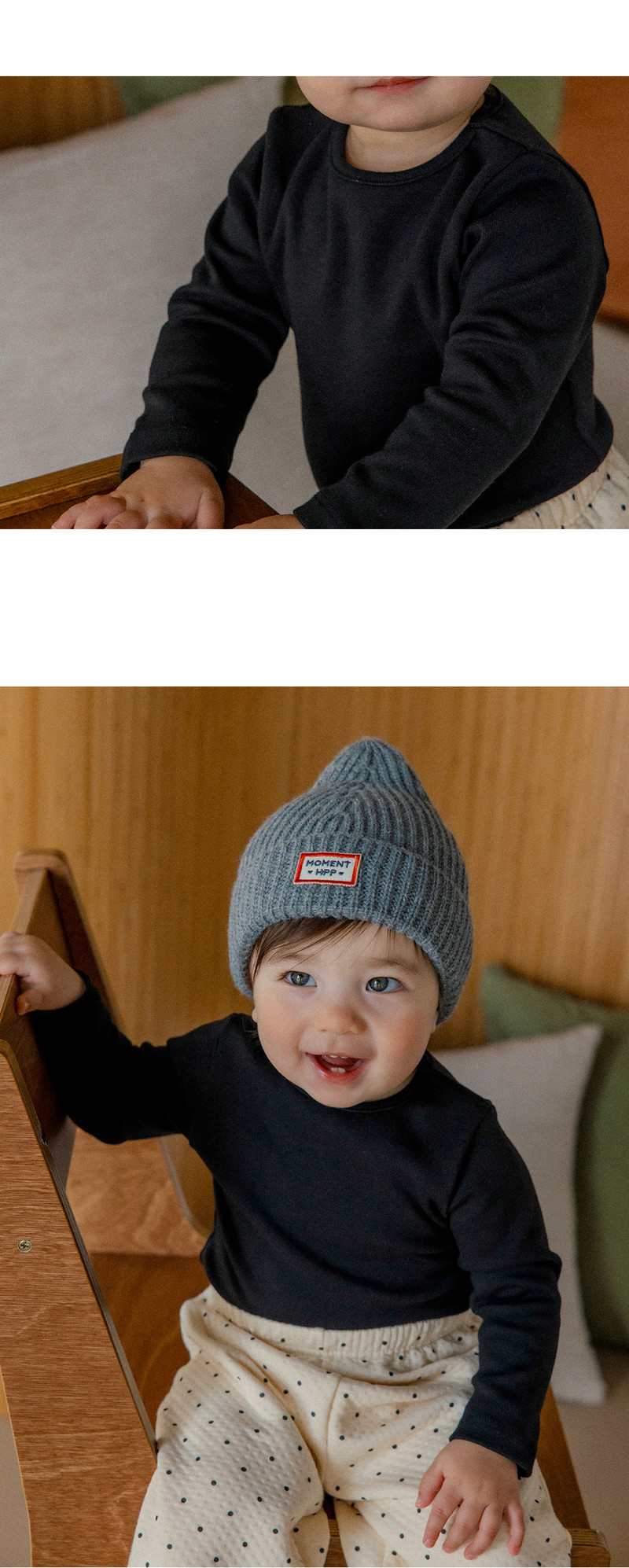 Pure Basic Modal Fleece Tee by Kids Clara for Baby - view 6