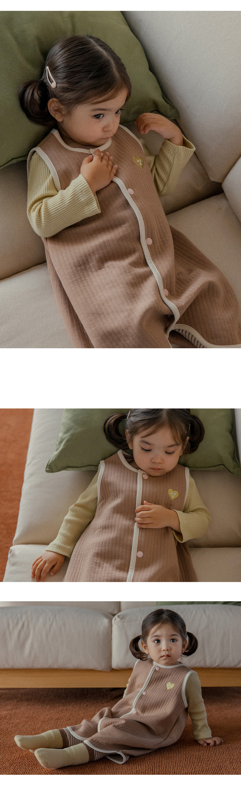 Line Dream Bamboo Baby Sleep Vest by Kids Clara for Baby - view 9
