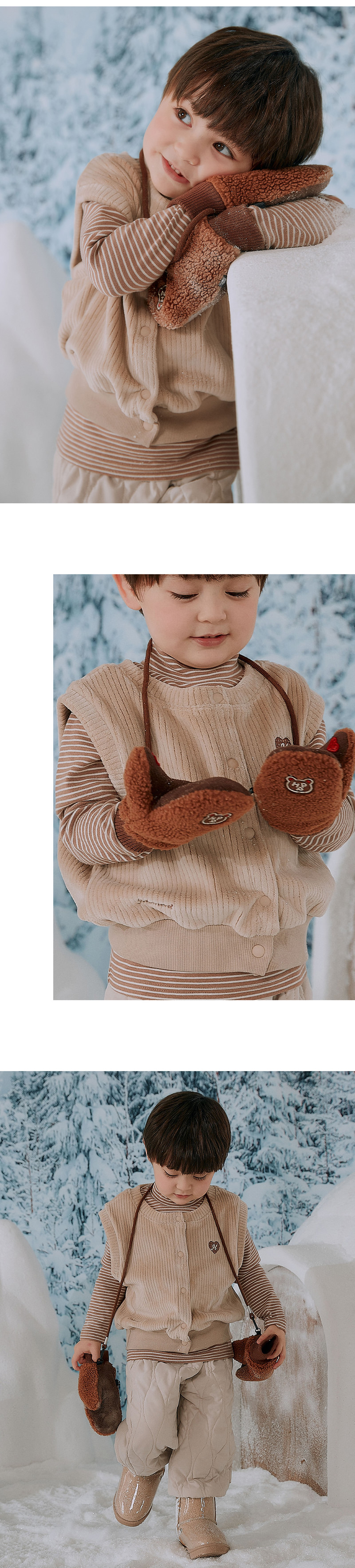 Bubbly Double Velour Vest by Kids Clara for Baby - view 6
