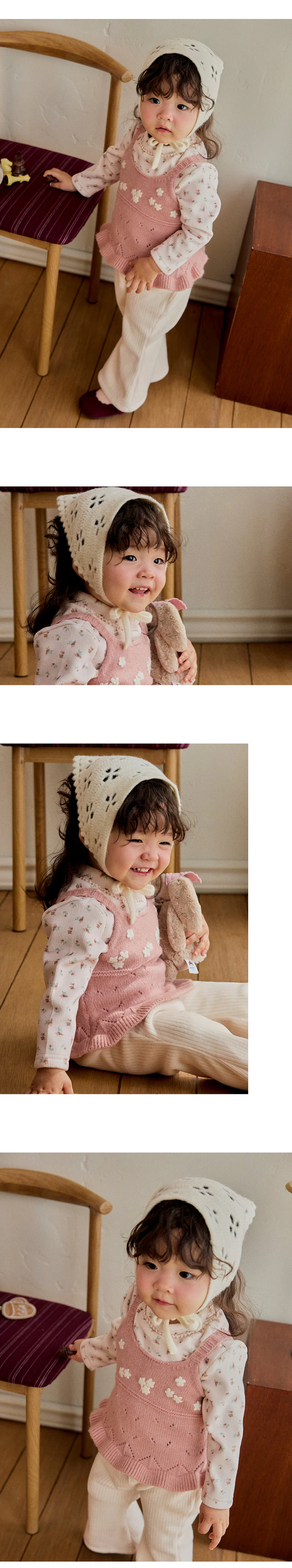Poco Knit Baby Hair Kerchief (set of 5) by Kids Clara for Baby - view 2