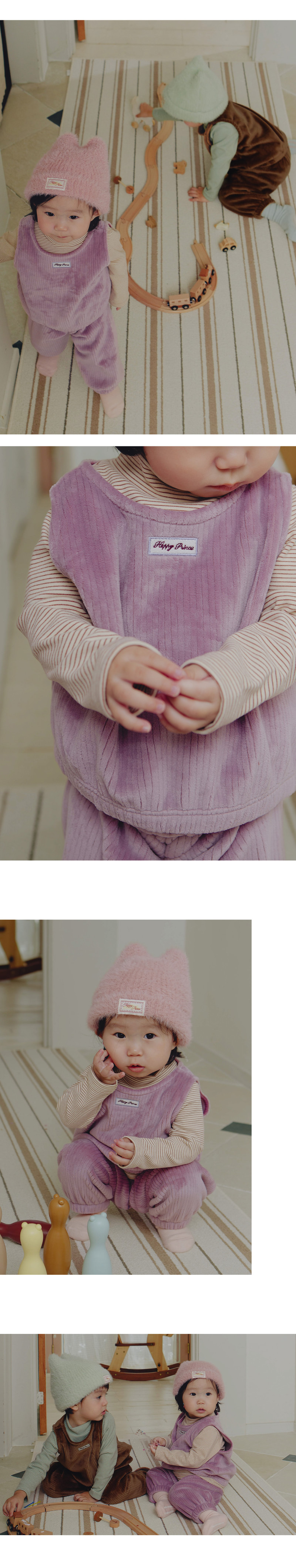 Coco Three-Piece Double Velour Set-Up by Kids Clara for Baby - view 3
