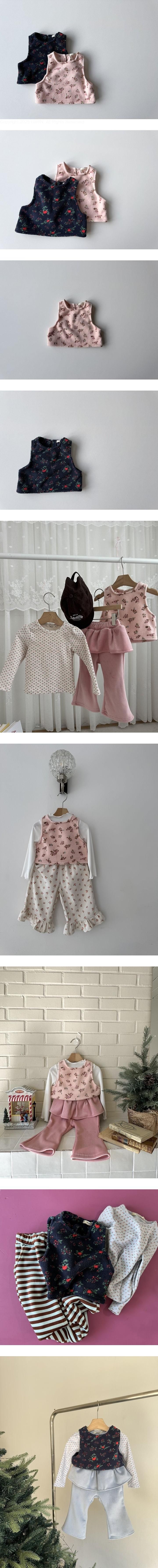 Flower Vest by Le petitmot for Child - view 1