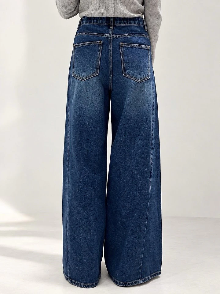 City Wide Flare Denim Pants (Hidden Banding) by Lenoii for Women - view 10