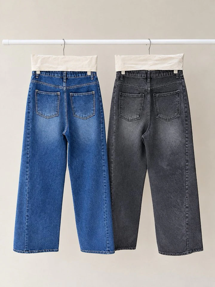 City Wide Flare Denim Pants (Hidden Banding) by Lenoii for Women - view 12