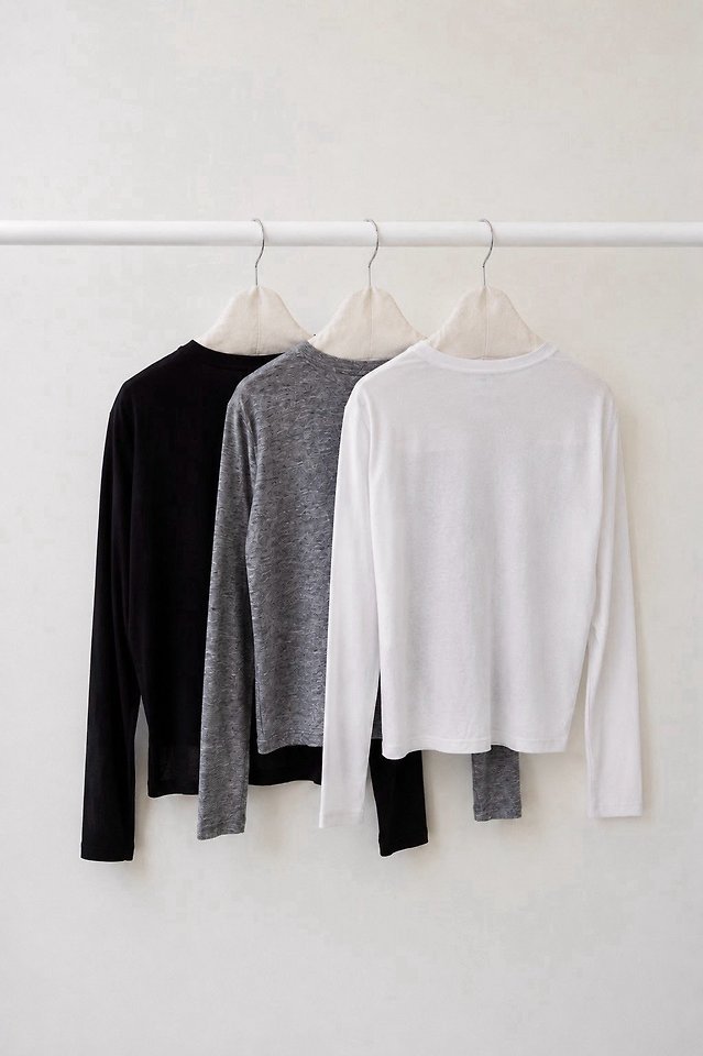 Terra Round-Neck Basic Tee by Lenoii for Women - view 9