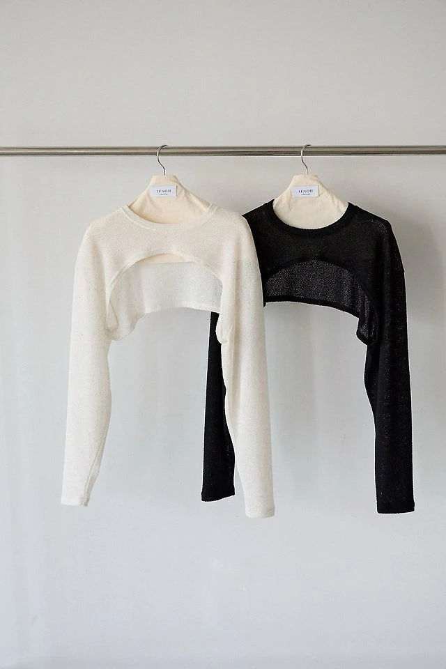 Latte Bolero Tee Cardigan by Lenoii for Women - view 9