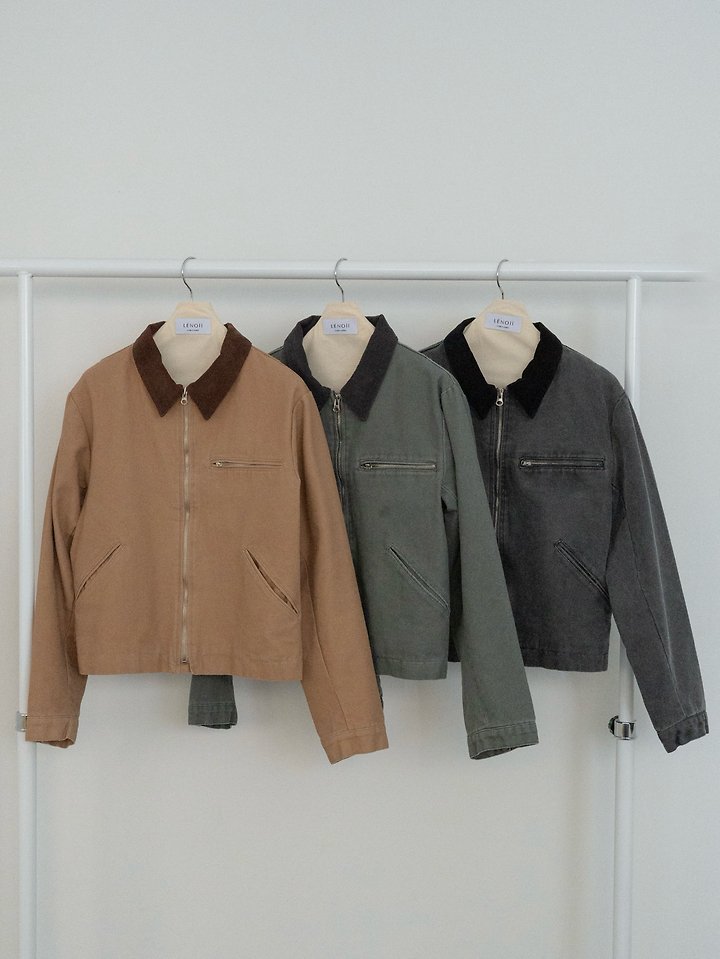 Billy Washed Colorblock Work Jacket by Lenoii for Women - view 11