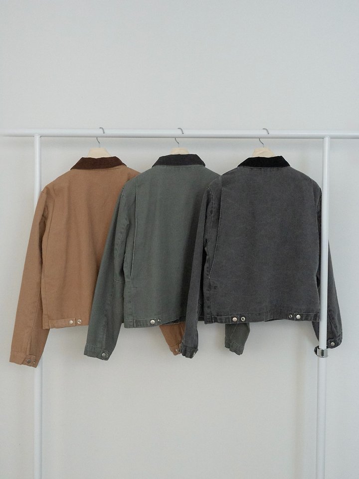 Billy Washed Colorblock Work Jacket by Lenoii for Women - view 12