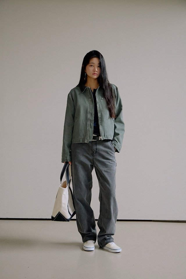 Billy Washed Colorblock Work Jacket by Lenoii for Women - view 9
