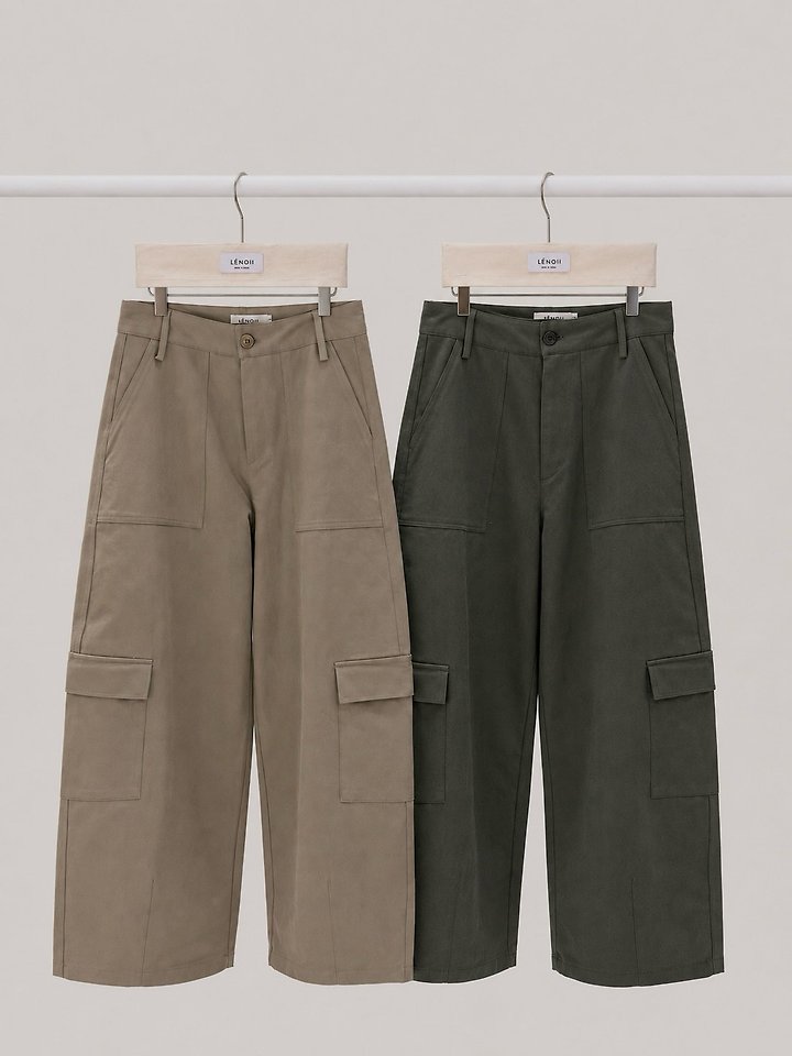Earth Cotton Cargo Pants by Lenoii for Women - view 10