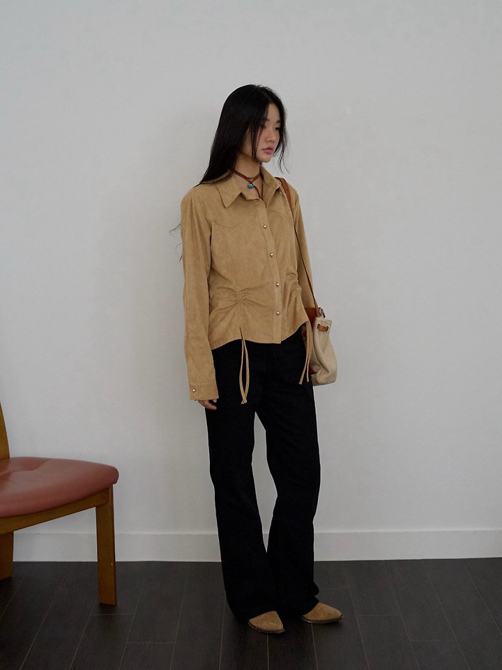 Western Suede Shirt by Lenoii for Women - view 2