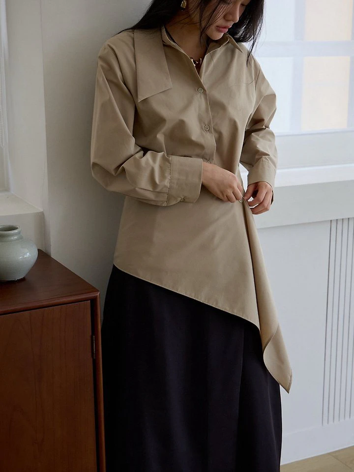 Chocol Wrap Shirt (Detachable Wrap) by Lenoii for Women - view 9