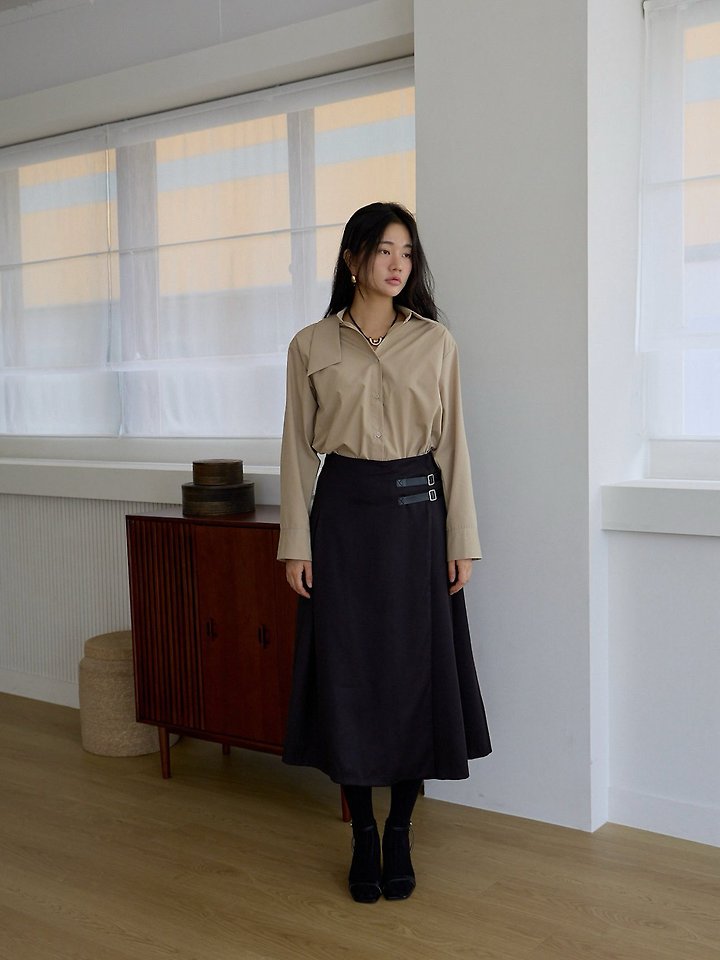 Adne Buckle Wrap Skirt by Lenoii for Women - view 2