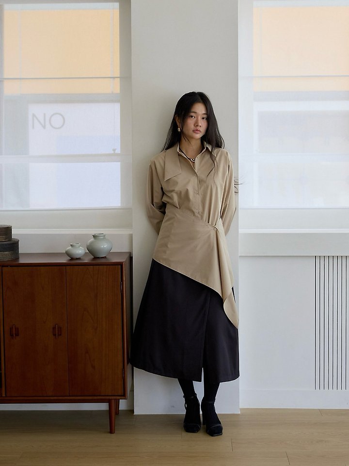 Adne Buckle Wrap Skirt by Lenoii for Women - view 4