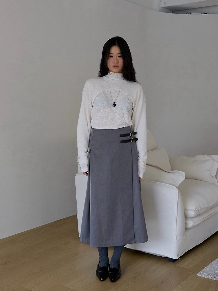 Adne Buckle Wrap Skirt by Lenoii for Women - view 7