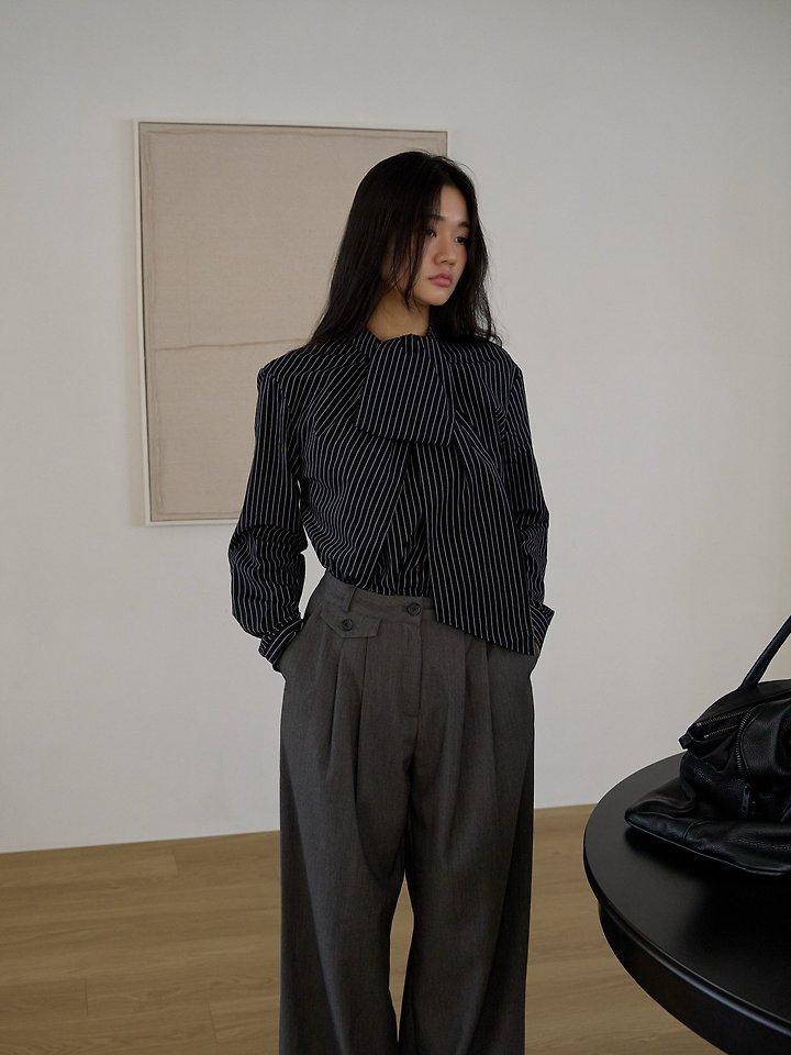 Oles Stripe Tie Blouse by Lenoii for Women - view 6
