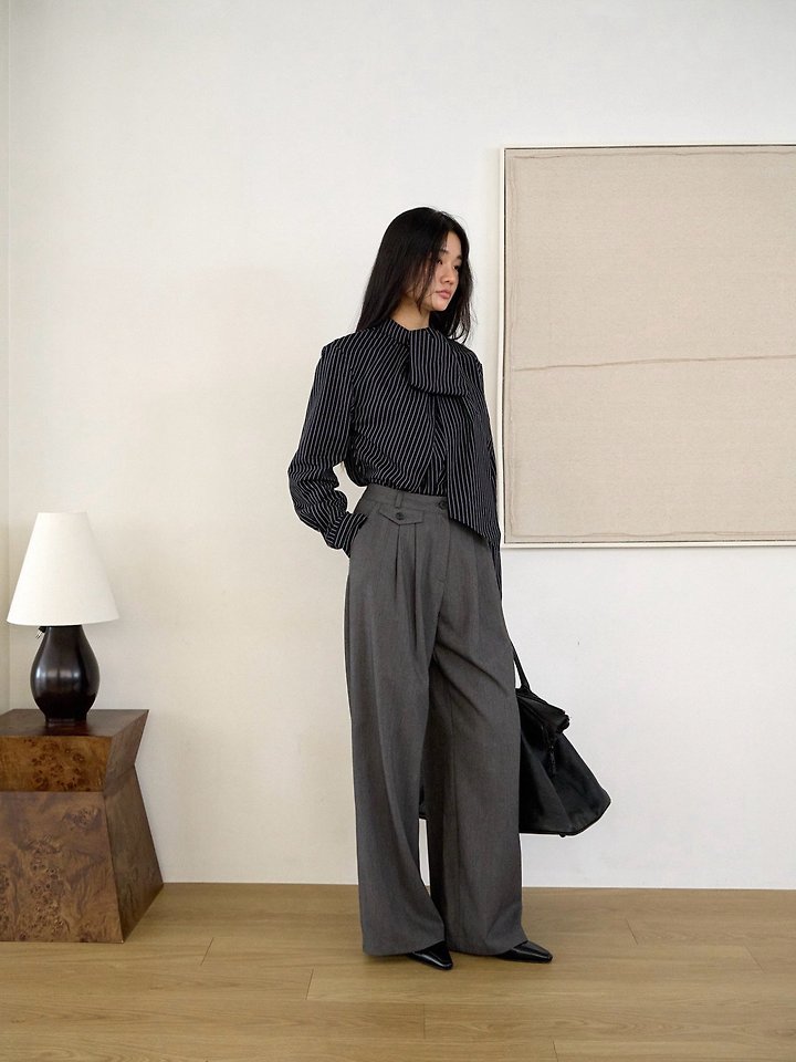 Duomo Pintuck Pants by Lenoii for Women - view 5