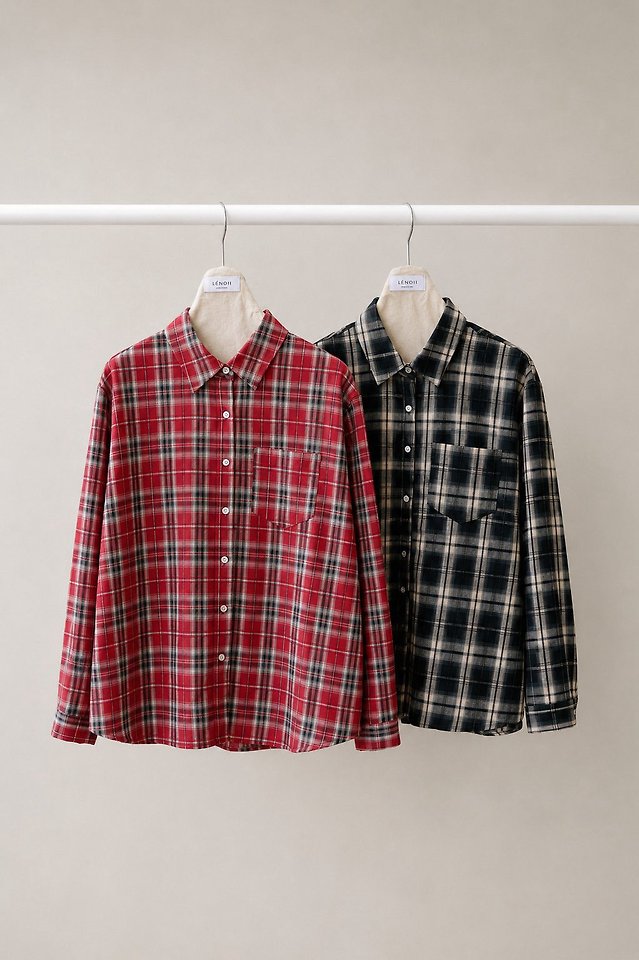 Brooklyn Check Shirt by Lenoii for Women - view 11