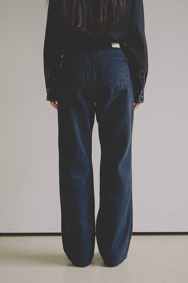 Luxen Semi Bootcut Black Jeans by Lenoii for Women - view 6