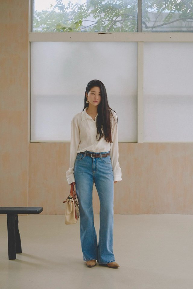 Dear Bootcut Denim Pants by Lenoii for Women - view 3