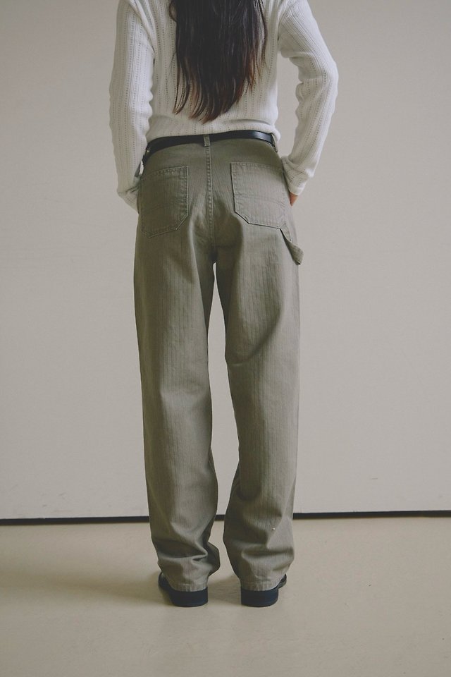 Mark Herringbone Outpocket Cotton Pants by Lenoii for Women - view 12