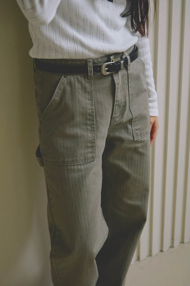 Mark Herringbone Outpocket Cotton Pants by Lenoii for Women - view 8