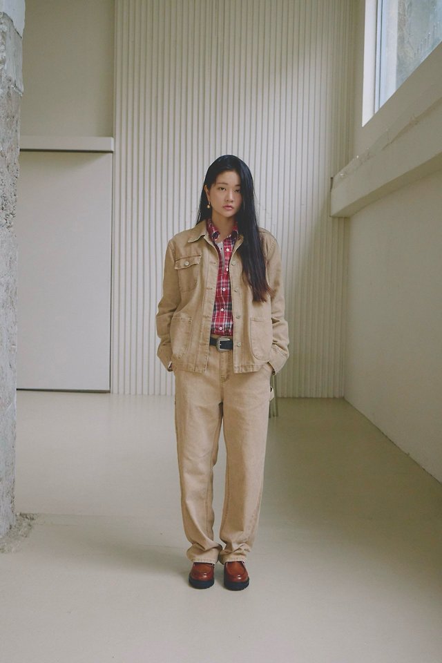 Dipo Oxford Carpenter Work Pants by Lenoii for Women - view 10