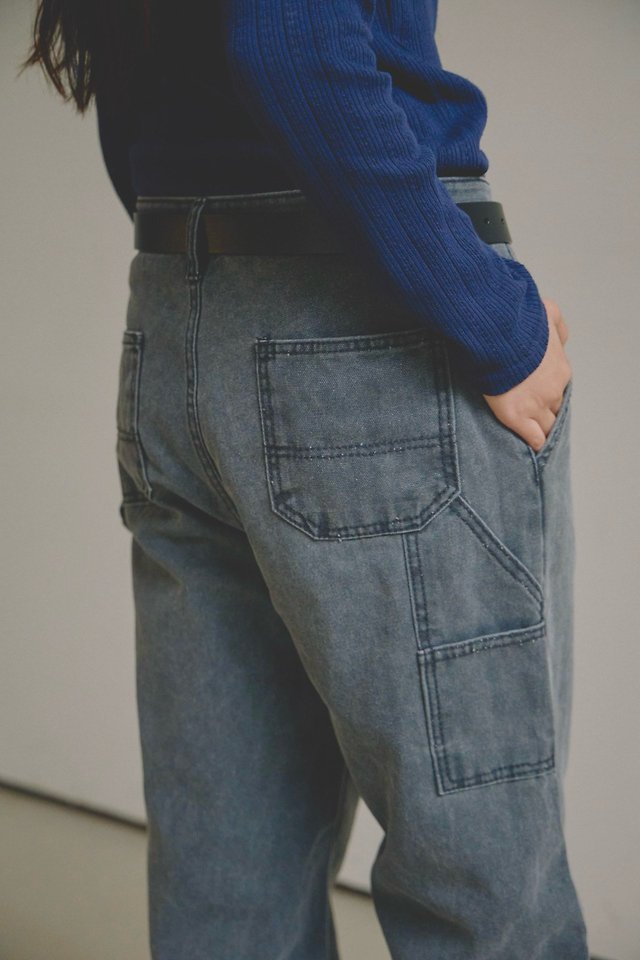 Dipo Oxford Carpenter Work Pants by Lenoii for Women - view 4