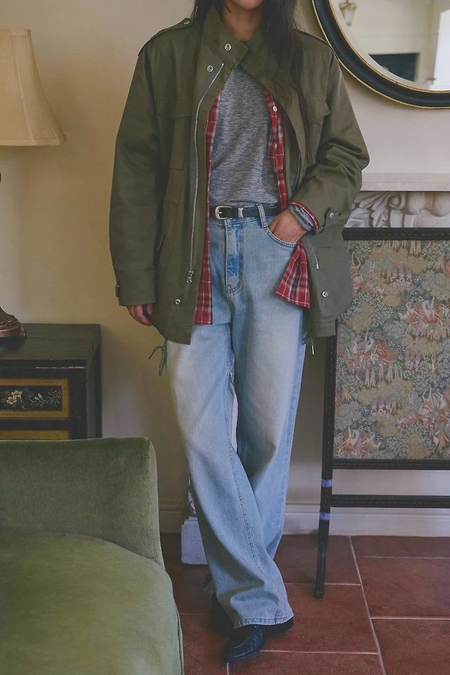 Indie Vintage Wash Straight Denim Pants by Lenoii for Women - view 1