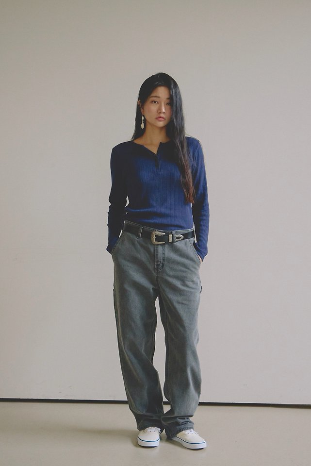 Ivy Henley-Neck Tee by Lenoii for Women - view 7