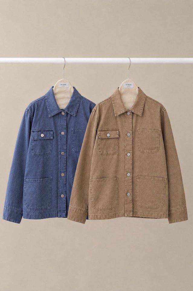 Soho Vintage Wash Chore Jacket by Lenoii for Women - view 11