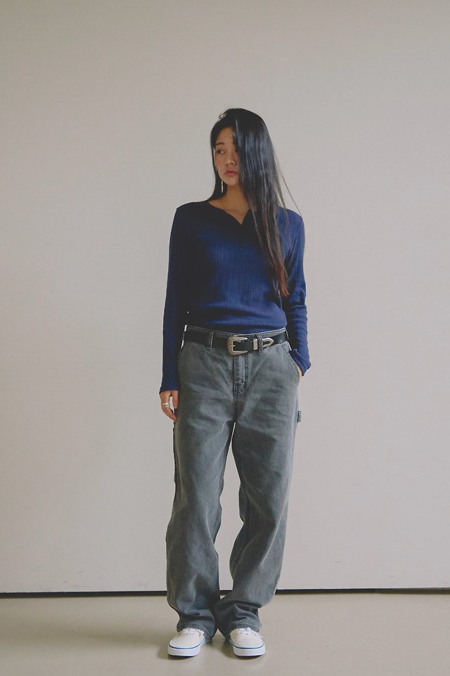 Ivy Henley-Neck Tee by Lenoii for Women - view 9