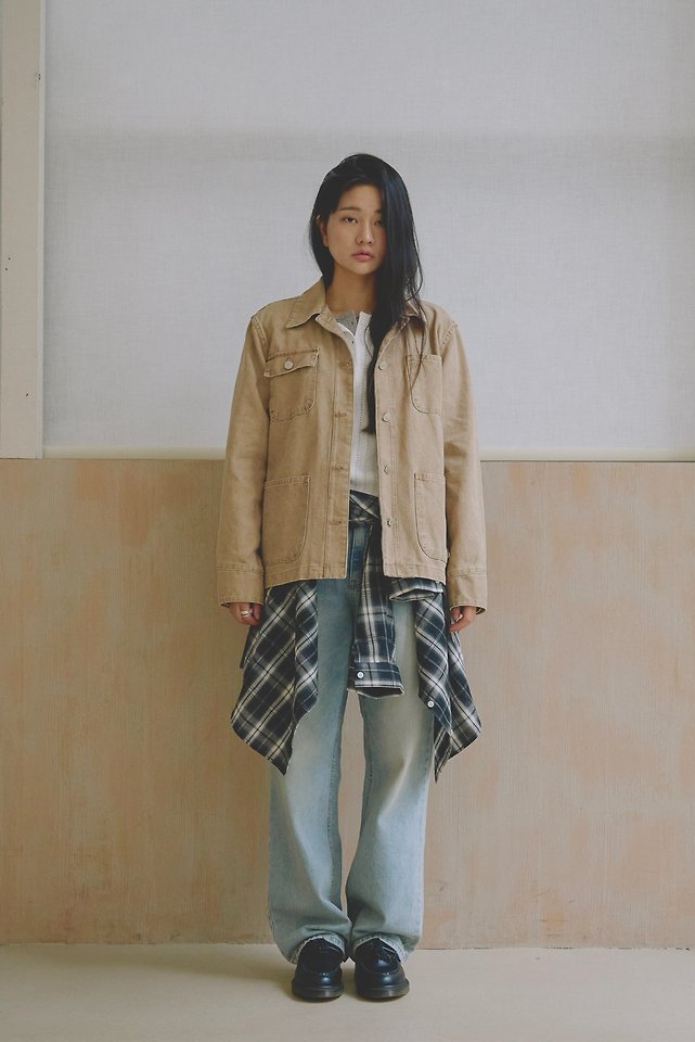 Soho Vintage Wash Chore Jacket by Lenoii for Women - view 4