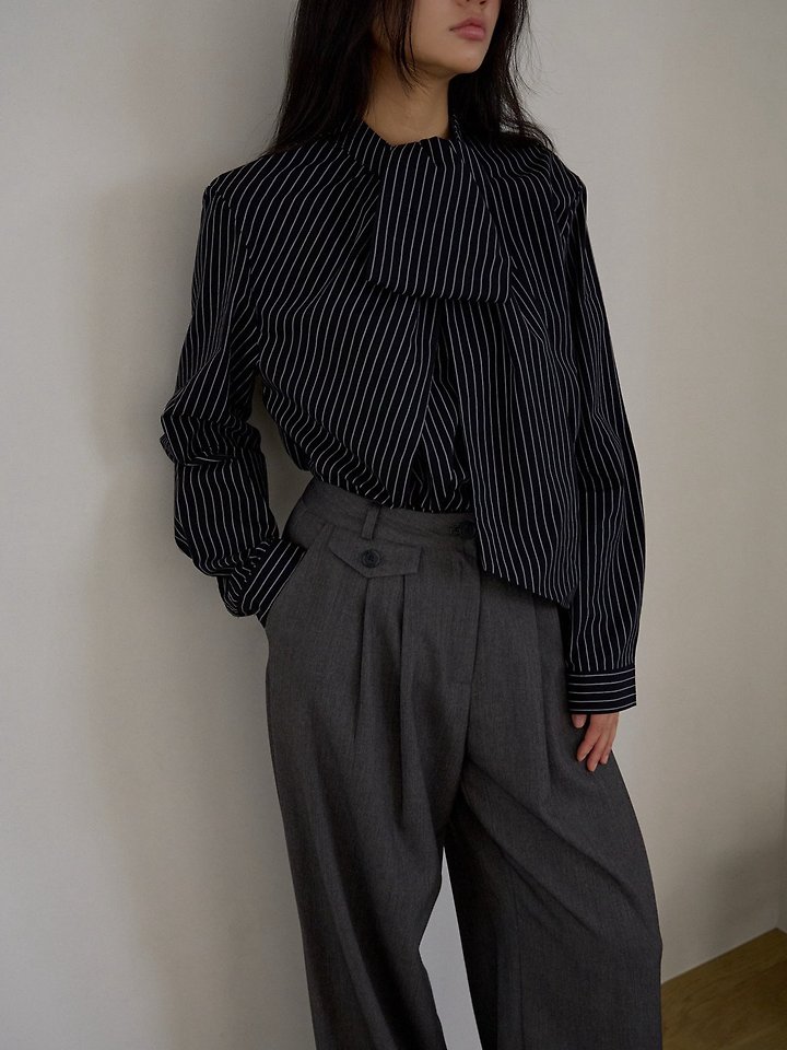 Oles Stripe Tie Blouse by Lenoii for Women - view 10