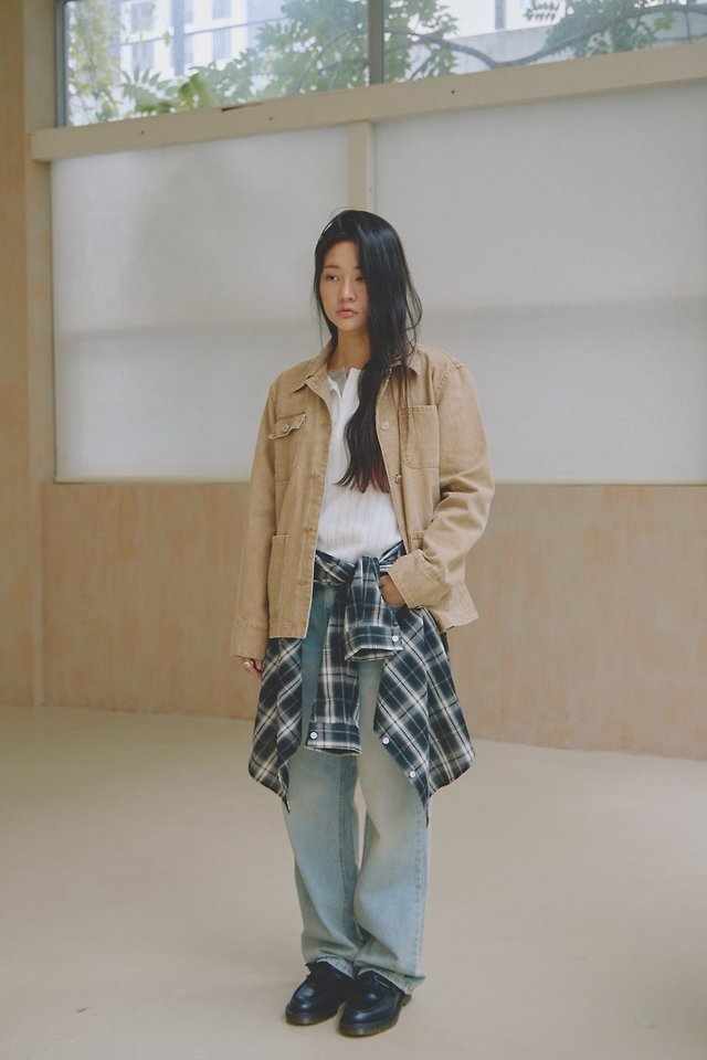 Soho Vintage Wash Chore Jacket by Lenoii for Women - view 5