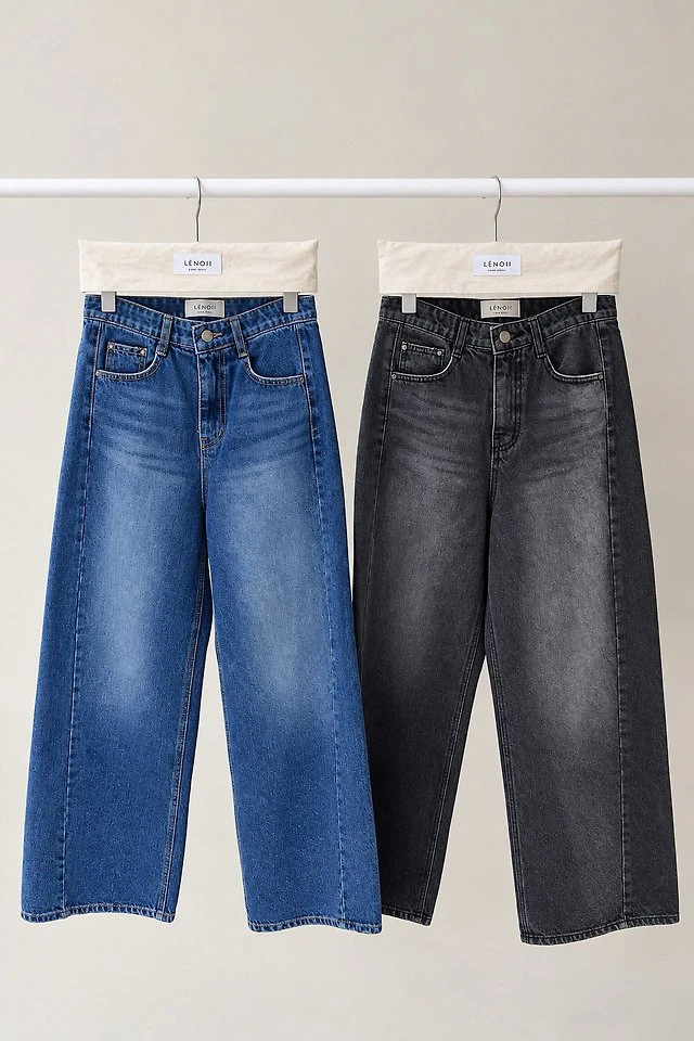 City Wide Flare Denim Pants (Hidden Banding) by Lenoii for Women - view 11