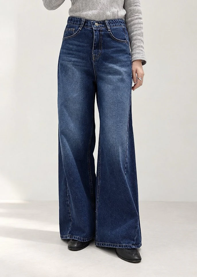 City Wide Flare Denim Pants (Hidden Banding) by Lenoii for Women - view 9