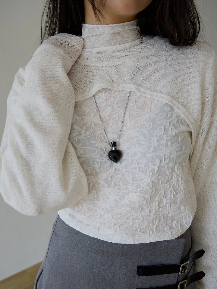 Latte Bolero Tee Cardigan by Lenoii for Women - view 4