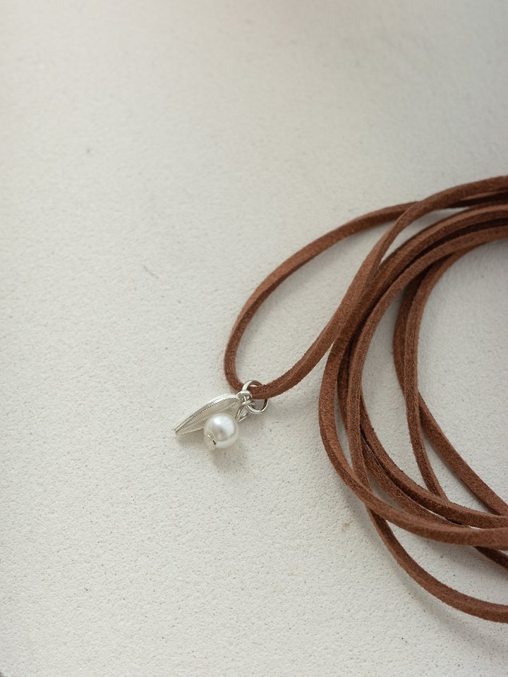 Sandy Vintage Turkey Suede Strap Necklace by Lenoii for Women - view 5